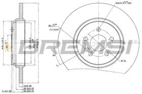 BREMSI CD7099S - DISCHI FRENO - BRAKE DISCS