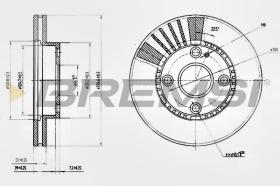 BREMSI CD7104V - DISCHI FRENO - BRAKE DISCS