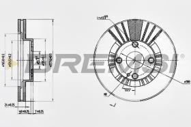 BREMSI CD7105V - DISCHI FRENO - BRAKE DISCS