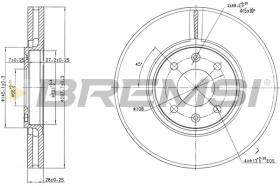 BREMSI CD7106V - DISCHI FRENO - BRAKE DISCS