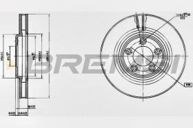 BREMSI CD7107V - DISCHI FRENO - BRAKE DISCS