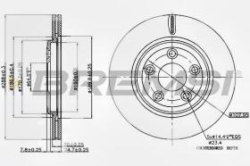 BREMSI CD7108V - DISCHI FRENO - BRAKE DISCS