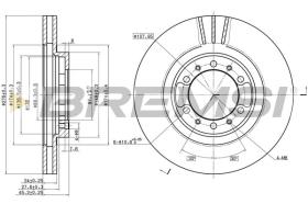 BREMSI CD7109V - DISCHI FRENO - BRAKE DISCS
