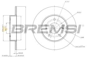 BREMSI CD7110S - DISCHI FRENO - BRAKE DISCS