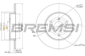 BREMSI CD7111S - DISCHI FRENO - BRAKE DISCS