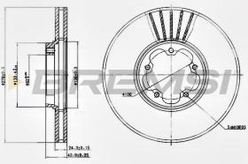 BREMSI CD7113V - DISCHI FRENO - BRAKE DISCS