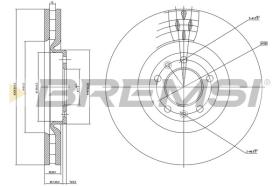 BREMSI CD7114V - DISCHI FRENO - BRAKE DISCS