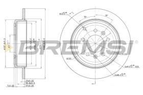 BREMSI CD7115S - DISCHI FRENO - BRAKE DISCS