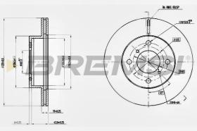 BREMSI CD7117V - DISCHI FRENO - BRAKE DISCS