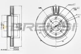 BREMSI CD7119V - DISCHI FRENO - BRAKE DISCS