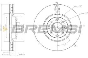 BREMSI CD7122V - DISCHI FRENO - BRAKE DISCS
