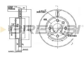 BREMSI CD7130V - DISCHI FRENO - BRAKE DISCS