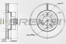BREMSI CD7132V - DISCHI FRENO - BRAKE DISCS