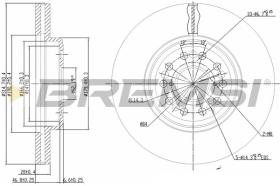 BREMSI CD7133V - DISCHI FRENO - BRAKE DISCS