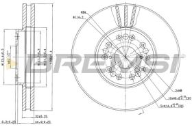 BREMSI CD7134V - DISCHI FRENO - BRAKE DISCS