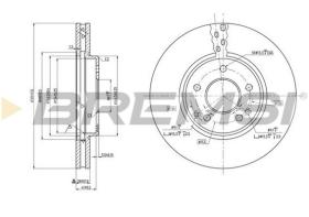 BREMSI CD7136V - DISCHI FRENO - BRAKE DISCS