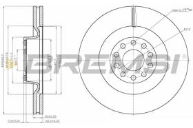 BREMSI CD7137V - DISCHI FRENO - BRAKE DISCS