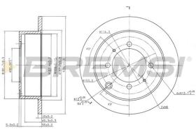BREMSI CD7141S - DISCHI FRENO - BRAKE DISCS