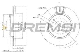 BREMSI CD7142V - DISCHI FRENO - BRAKE DISCS
