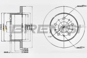 BREMSI CD7144S - DISCHI FRENO - BRAKE DISCS