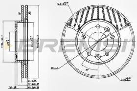 BREMSI CD7146V - DISCHI FRENO - BRAKE DISCS