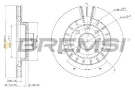 BREMSI CD7147V - DISCHI FRENO - BRAKE DISCS
