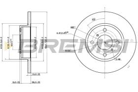 BREMSI CD7148S - DISCHI FRENO - BRAKE DISCS