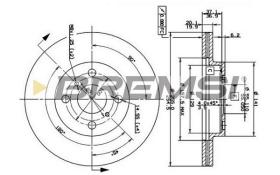 BREMSI CD7149V - DISCHI FRENO - BRAKE DISCS