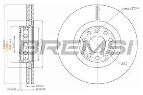 BREMSI CD7150V - DISCHI FRENO - BRAKE DISCS