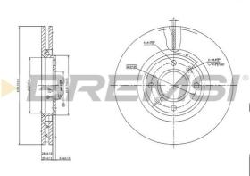 BREMSI CD7152V - DISCHI FRENO - BRAKE DISCS