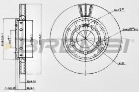 BREMSI CD7154V - DISCHI FRENO - BRAKE DISCS