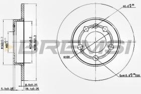 BREMSI CD7155S - DISCHI FRENO - BRAKE DISCS