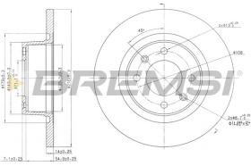 BREMSI CD7157S - DISCHI FRENO - BRAKE DISCS