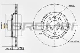 BREMSI CD7158S - DISCHI FRENO - BRAKE DISCS