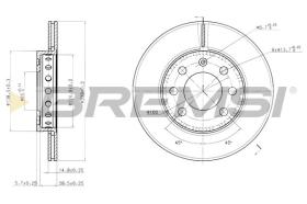 BREMSI CD7161V - DISCHI FRENO - BRAKE DISCS