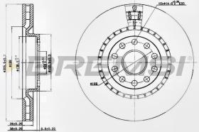 BREMSI CD7162V - DISCHI FRENO - BRAKE DISCS