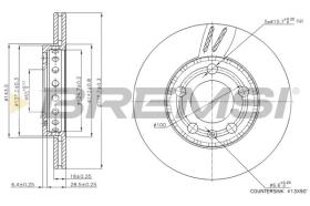 BREMSI CD7164V - DISCHI FRENO - BRAKE DISCS