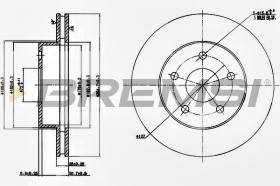 BREMSI CD7169V - DISCHI FRENO - BRAKE DISCS