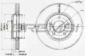 BREMSI CD7172V - DISCHI FRENO - BRAKE DISCS