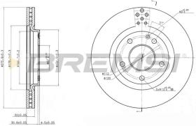 BREMSI CD7173V - DISCHI FRENO - BRAKE DISCS