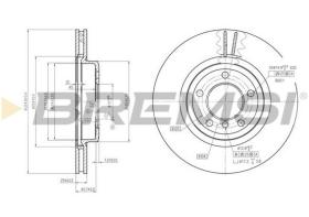 BREMSI CD7174V - DISCHI FRENO - BRAKE DISCS