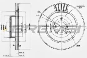 BREMSI CD7175V - DISCHI FRENO - BRAKE DISCS