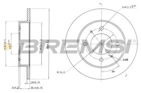 BREMSI CD7176S - DISCHI FRENO - BRAKE DISCS