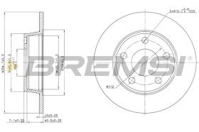 BREMSI CD7177S - DISCHI FRENO - BRAKE DISCS