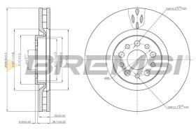BREMSI CD7180V - DISCHI FRENO - BRAKE DISCS