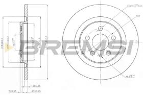 BREMSI CD7181S - DISCHI FRENO - BRAKE DISCS