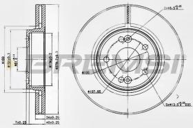 BREMSI CD7182V - DISCHI FRENO - BRAKE DISCS