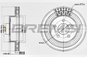 BREMSI CD7184V - DISCHI FRENO - BRAKE DISCS