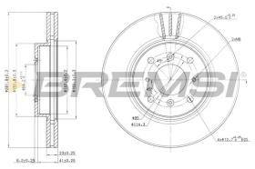 BREMSI CD7189V - DISCHI FRENO - BRAKE DISCS