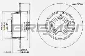 BREMSI CD7190S - DISCHI FRENO - BRAKE DISCS